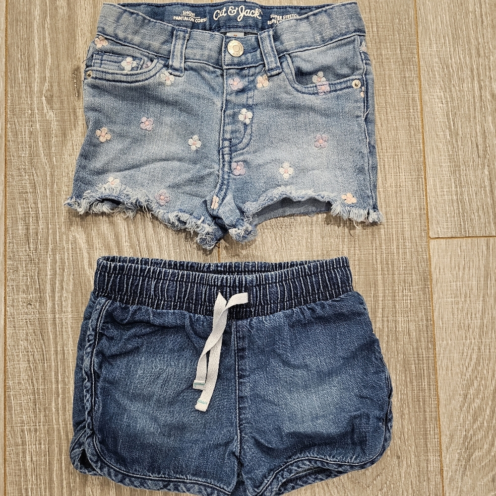 Cat & Jack Pair of denim shorts